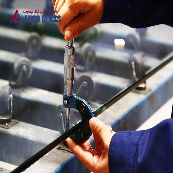 glass thickness checking